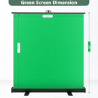 58x76in Collapsible Green Screen Backdrop Photo Lighting Kit Portable, alternate view 6