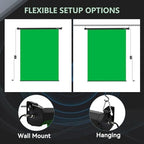 59.8" x 86.6" Motorized Pull Down Green Screen, Wall Mount, alternate view 6