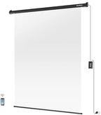 59.8" x 86.6" Motorized Pull Down White Screen, Wall Mount