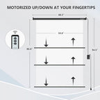 59.8" x 86.6" Motorized Pull Down White Screen, Wall Mount, alternate view 2