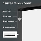 59.8" x 86.6" Motorized Pull Down White Screen, Wall Mount, alternate view 4