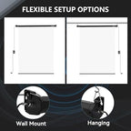 59.8" x 86.6" Motorized Pull Down White Screen, Wall Mount, alternate view 6