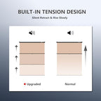 59.8 x 86.6in Retractable Pull Down Wall-Mount Beige Screen Backdrop, alternate view 3
