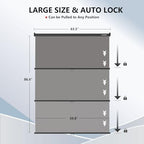 59.8 x 86.6in Retractable Pull Down Wall-Mount Gray Screen Backdrop, alternate view 2