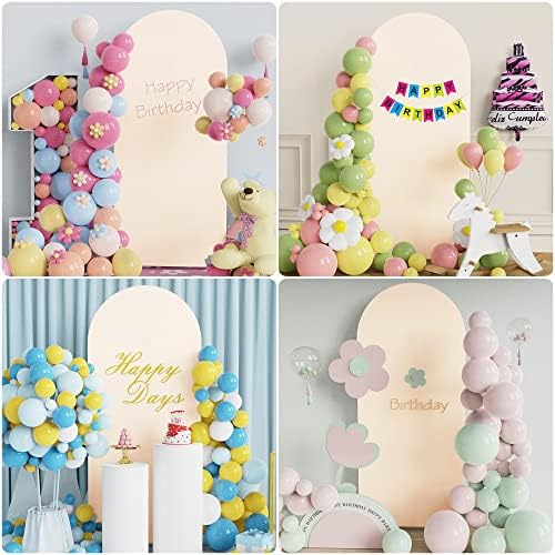 5FT Arch Backdrop Cover Beige Arch Covers Stretchy Backdrop, alternate view 5