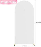 5FT Arch Backdrop Cover White Arch Covers Stretchy Backdrop, alternate view 3