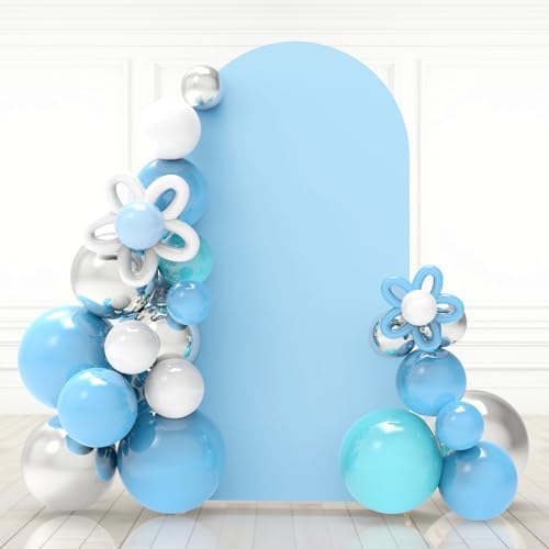 5Ft Baby Blue Wedding Arch Backdrop Cover for Party Deco in 5 FT in Baby Blue