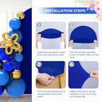 5Ft Royal Blue Wedding Arch Backdrop Cover for Party Deco in 5 FT in Royal Blue, alternate view 4