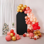 5FT Wedding Arch Cover, Black Arch Backdrop Cover Stretchy Spandex Backdrop Stand Covers for Birthday Party, alternate view 4