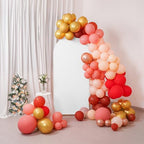 5FT Wedding Arch Cover, White Arch Backdrop Cover Stretchy Spandex Backdrop Stand Covers for Birthday Party, alternate view 4