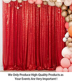 5FTx7FT Red Sequin Backdrop Curtain, alternate view 2