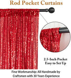 5FTx7FT Red Sequin Backdrop Curtain, alternate view 3
