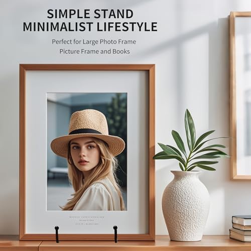 5PACK 10 Inch Square Black Metal Display Stands Plate Holder Display Stands for Picture, Decorative Plate, Book, alternate