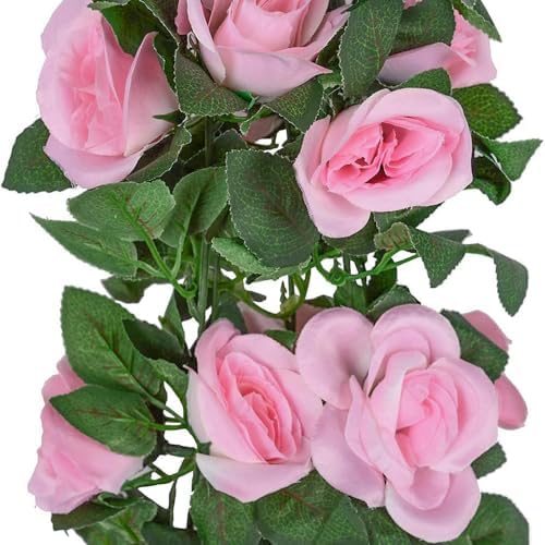 5pack Flower Garland Artificial Fake Rose Garland Vine Artificial Flowers for Decoration Floral Garlands, alternate view 4