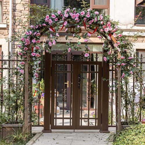 5pack Flower Garland Artificial Fake Rose Garland Vine Artificial Flowers for Decoration Floral Garlands, alternate view 6