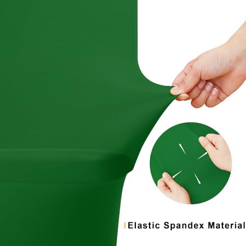 5Pack Spandex Table Cloth 6FT, Elastic Fitted EmeraldGreen Tablecloth in Emerald Green, alternate view 4