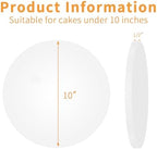 5packs Cake Boards 10 Inch Round,1/2" Thick Cake Drum, Cake Board Food Grade Cake Base, White Cake Cardboard, alternate view