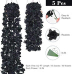 5Pcs 16.4Ft Fake Flower Garland Artificial Rose Vines, alternate view 2
