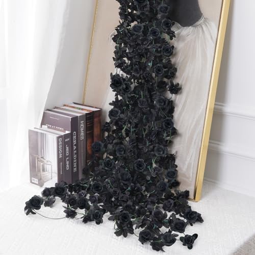 5Pcs 16.4Ft Fake Flower Garland Artificial Rose Vines, alternate view 4