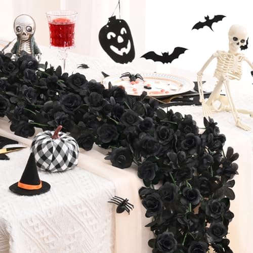 5Pcs 16.4Ft Fake Flower Garland Artificial Rose Vines, alternate view 5
