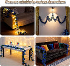 5Pcs 41FT Deep Blue Flower Garland for Backdrop and Wedding Arch, alternate view 5