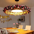 5Pcs 41FT Pink Flower Garland for Backdrop and Mothers Day Decor, alternate view 5