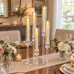 5PCS Acrylic Candelabra for Table Centerpieces,5 Arm Candle Stick Candle Holder Bulk for Wedding Party Birthday, alternate
