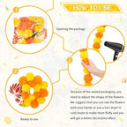 5PCS Artificial Marigold Garland with Lotus and Bell for Diwali Decoration, alternate view 7