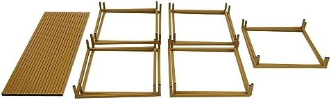 5pcs Gold Flower Stand,23.6'' Metal Column Flower Stand, Gold Centerpieces for Table Wedding Party, Tall, alternate view 7