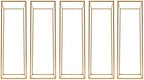 5pcs Gold Flower Stand, 31.5" Metal Column Display Rack in Gold