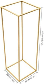 5pcs Gold Flower Stand, 31.5" Metal Column Display Rack in Gold, alternate view 2