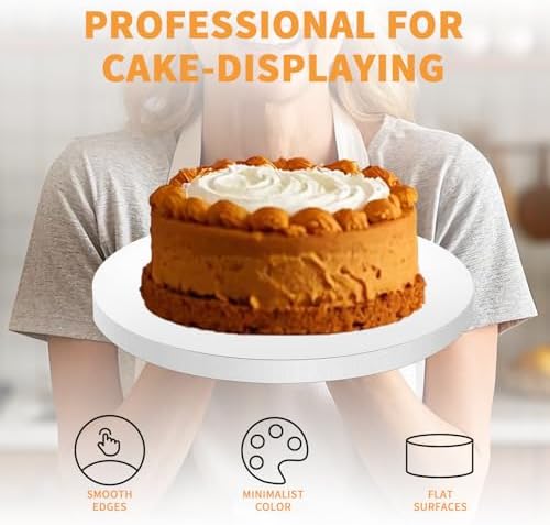 5pcs Large Cake Boards Drum 14 Inch Round, 1/2" Thick Cake Drums, Cake Decorating Supplies Sturdy Cake, alternate view 5