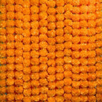 5Pcs Marigold Garland for Decoration,5 Feet Artificial Marigold Flowers