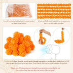 5Pcs Marigold Garland for Decoration,5 Feet Artificial Marigold Flowers, alternate view 3