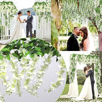 5Pcs Total 36FT Wisteria Artificial Flowers Garland for Decoration, alternate view 5