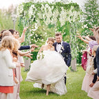 5Pcs Total 36FT Wisteria Artificial Flowers Garland for Decoration, alternate view 6