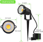 5W Landscape Lighting, 120V Plug-in Outdoor Spotlights, 6 Pack, alternate view 3