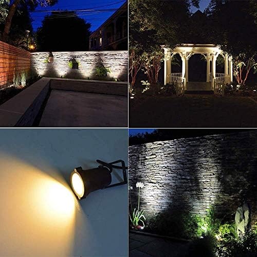 5W Landscape Lighting, 120V Plug-in Outdoor Spotlights, 6 Pack, alternate view 6