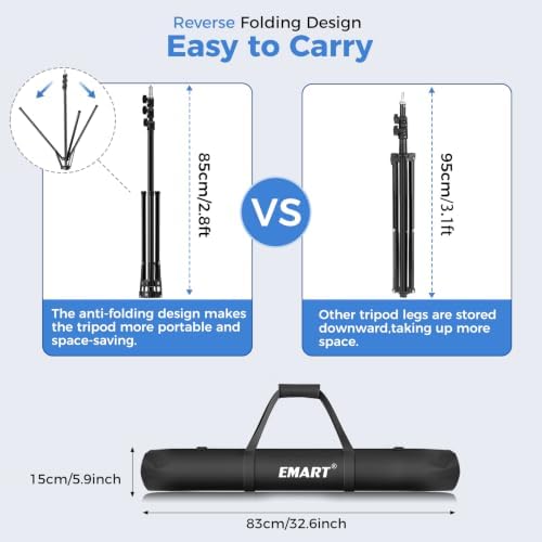5x10ft 2in1 Black&White Photo Backdrop Stand Kit with T-Shape Stand in 5x10ft, alternate view 2