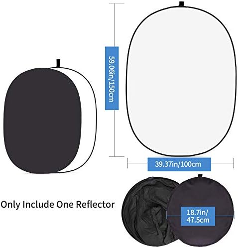 5x3.3ft (1.5mX1m) 2 in 1 Polyester Muslin Black White Backdrop in 4.92X3.28 ft in Black/White (5x3.3ft), alternate view 2