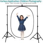 5x3.3ft (1.5mX1m) 2 in 1 Polyester Muslin Black White Backdrop in 4.92X3.28 ft in Black/White (5x3.3ft), alternate view 6