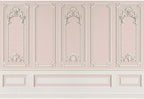 5x4ft Pink White Vintage Room Inside Backdrop European Frame Modern House French Castle Cementery Wall Retro