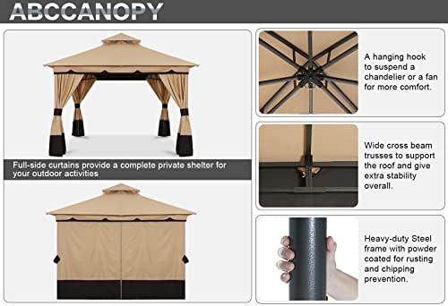 5x5 Pop Up Canopy Tent, Easy Setup Instant Shelter with Wheeled Bag, Heavy Duty Outdoor Canopy for Beach, alternate view 3