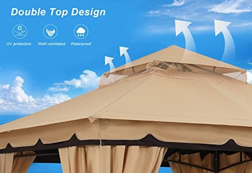 5x5 Pop Up Canopy Tent, Easy Setup Instant Shelter with Wheeled Bag, Heavy Duty Outdoor Canopy for Beach, alternate view 4