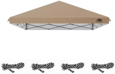 5x5ft Replacement Canopy Top with Air Vent, Waterproof & UV Protection Canopy Tent Top Cover for Straight Leg