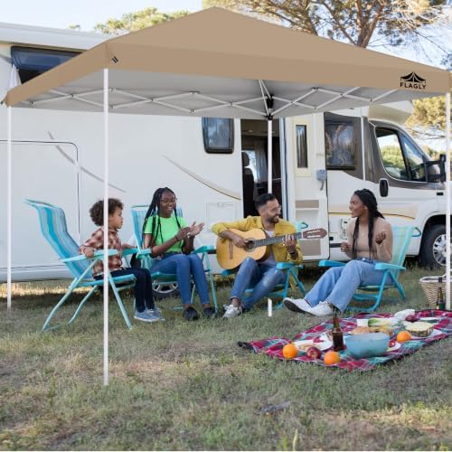 5x5ft Replacement Canopy Top with Air Vent, Waterproof & UV Protection Canopy Tent Top Cover for Straight Leg, alternate view