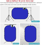 5x6.6ft/1.5×2m Chromakey Backdrop, 2-in-1 Blue Screen with Grey Screen, Collapsible Reversible Pop Up Background, alternate