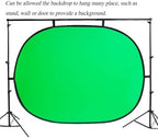 5x6.6ft/1.5×2m Chromakey Backdrop, 2-in-1 Green Screen and Blue Screen, Collapsible Pop Up Reversible Background, alternate