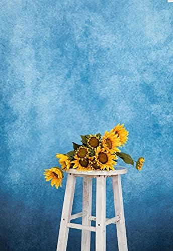 5x7ft Dark Blue Abstract Backdrops Blue Portrait Professional Backgrounds Retro Backdrop in 5x7ft, alternate view 4