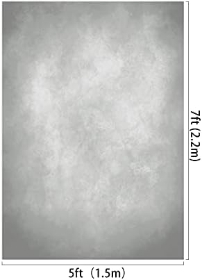 5x7ft Light Grey Backdrops Abstract Photography Backdrop for Professional Studio Backgrounds in 5x7ft, alternate view 2